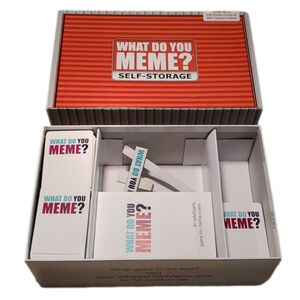 WHAT Do You Meme? Self-Storage box with several expansion packs EUC